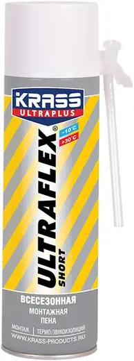 Krass Ultraplus Ultraflex Short всесезонная монтажная пена (500 мл)