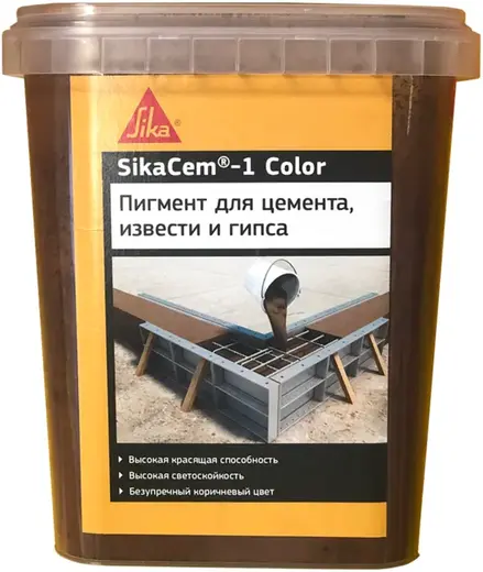 Sika Sikacem-1 Color пигмент для бетона и растворов (500 г) желтый