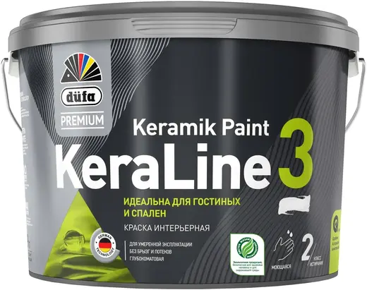 Dufa Premium Keraline Keramik Paint 3 краска интерьерная (2.5 л) бесцветная
