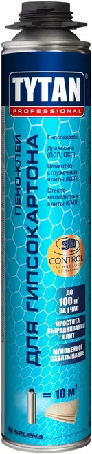 Титан Professional пено-клей для гипсокартона (840 мл)