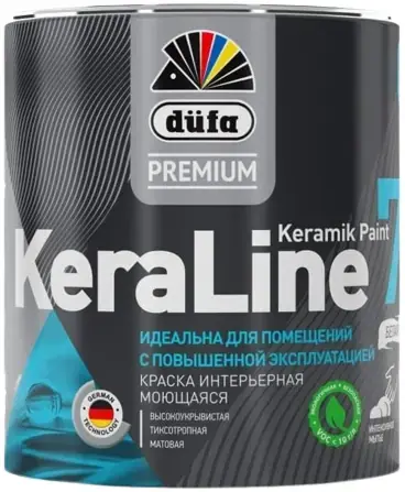 Dufa Premium Keraline Keramik Paint 7 краска интерьерная моющаяся (900 мл) бесцветная