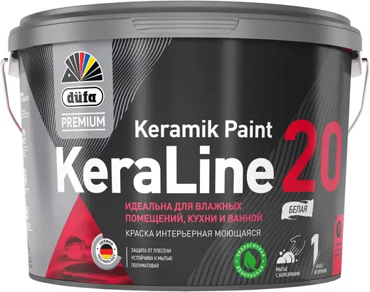 Dufa Premium Keraline Keramik Paint 20 краска интерьерная моющаяся (900 мл) бесцветная