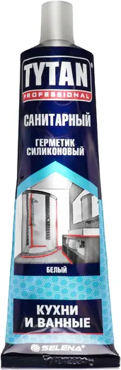 Титан Professional Кухня/Ванная силикон санитарный (85 мл) белый