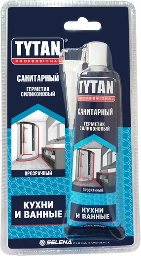 Титан Professional Кухня/Ванная силикон санитарный (85 мл) бесцветный
