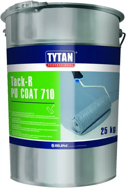 Титан Professional Tack-R PU Coat 710 гидроизоляционная мастика (25 кг)