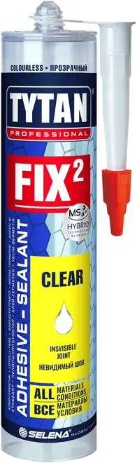 Титан Professional Fix2 Clear клей-герметик универсальный (290 мл)