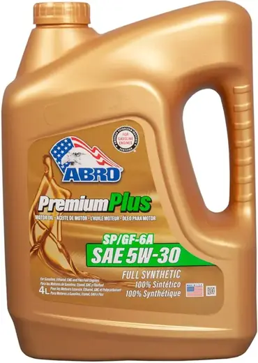 Abro Premium Plus SP/GF-6A SAE 5W-30 масло моторное синтетическое (4 л)