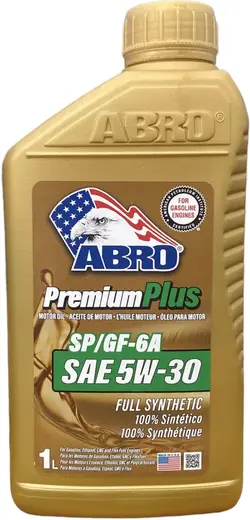 Abro Premium Plus SP/GF-6A SAE 5W-30 масло моторное синтетическое (1 л)