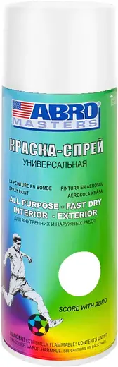 Abro Masters краска-спрей универсальная (400 мл) белая №16