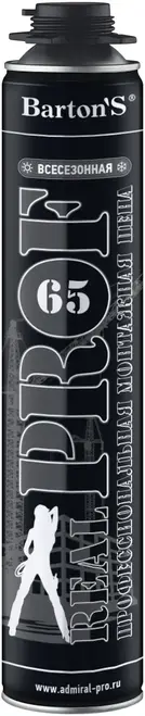 Bartons Real Prof 65 пена монтажная (750 мл)