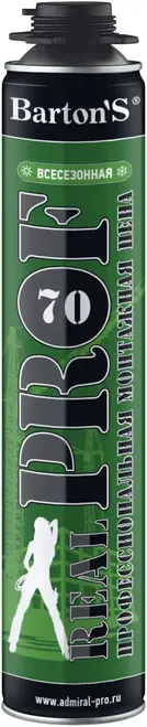 Bartons Real Prof 70 пена монтажная (750 мл)
