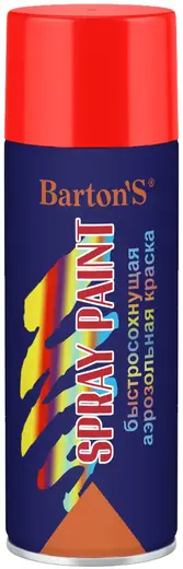 Bartons Spray Paint быстросохнущая аэрозольная краска (520 мл) красная RAL3020