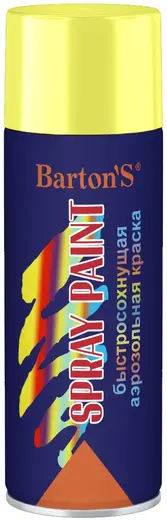 Bartons Spray Paint быстросохнущая аэрозольная краска (520 мл) желтая RAL1018
