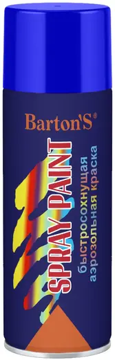Bartons Spray Paint быстросохнущая аэрозольная краска (520 мл) голубая RAL5012