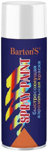 Bartons Spray Paint быстросохнущая аэрозольная краска (520 мл) белая RAL9003