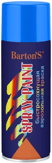Bartons Spray Paint быстросохнущая аэрозольная краска (520 мл) синяя RAL5010