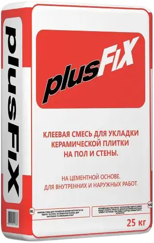 Литокол Plusfix клеевая смесь для укладки керамической плитки на пол и стены (25 кг)