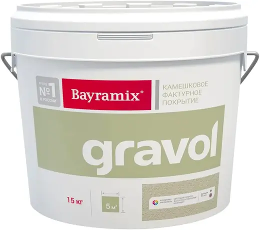Bayramix Gravol декоративная камешковая штукатурка (15 кг 1.5 мм)