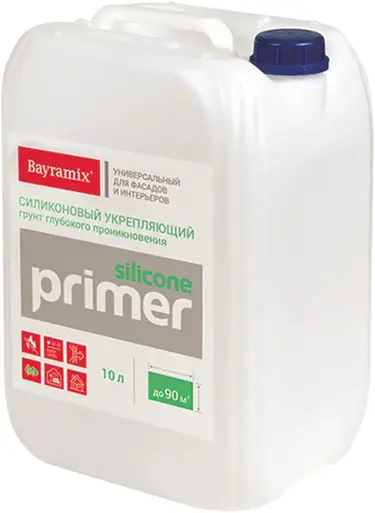 Bayramix Silicone Primer силиконовый укрепляющий грунт глубокого проникновения (10 л) бесцветный