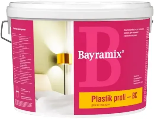 Bayramix Plastic Profi пластичная краска для интерьеров (9 л) бесцветная
