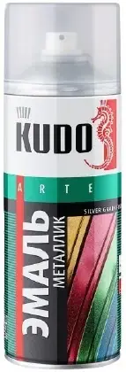 Kudo Arte Silver Finish эмаль металлик аэрозольная (210 мл) хром