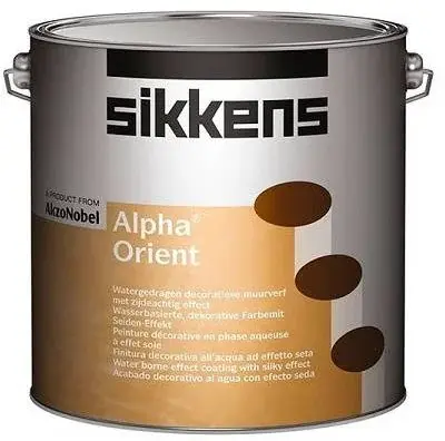 Sikkens Wood Coatings Alpha Orient декоративная краска для стен с эффектом шелка (1 л) медная №555