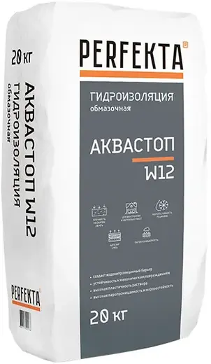 Perfekta Аквастоп W12 гидроизоляция обмазочная (20 кг)