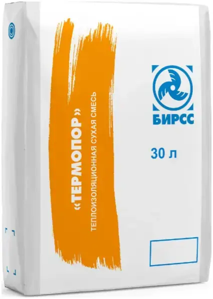 Бирсс Термопор Монолит теплоизоляционная сухая смесь (30 л)