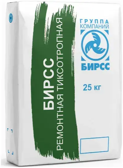 Бирсс М-450 РСМ-1 смесь ремонтная тиксотропная для ремонта бетона (25 кг)