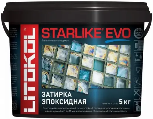 Литокол Starlike Evo затирка эпоксидная (5 кг) S.105 серая