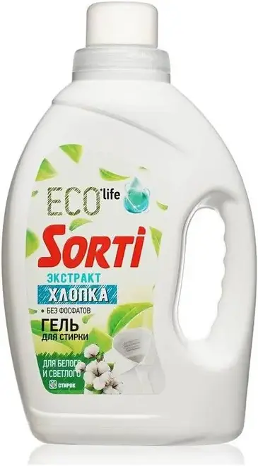 Sorti Экстракт Хлопка гель для стирки (1.2 л)