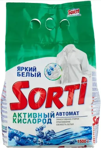 Sorti Активный Кислород стиральный порошок (1.5 кг) автоматическая