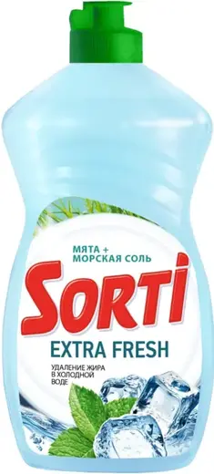 Sorti Extra Fresh Мята+Морская Соль средство для мытья посуды (450 мл)