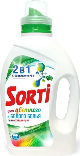 Sorti гель-концентрат для стирки цветного и белого белья (1.3 л)