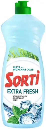 Sorti Extra Fresh Мята+Морская Соль средство для мытья посуды (900 мл)