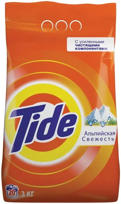 Тайд Альпийская Свежесть стиральный порошок аква-пудра (3 кг) автоматическая