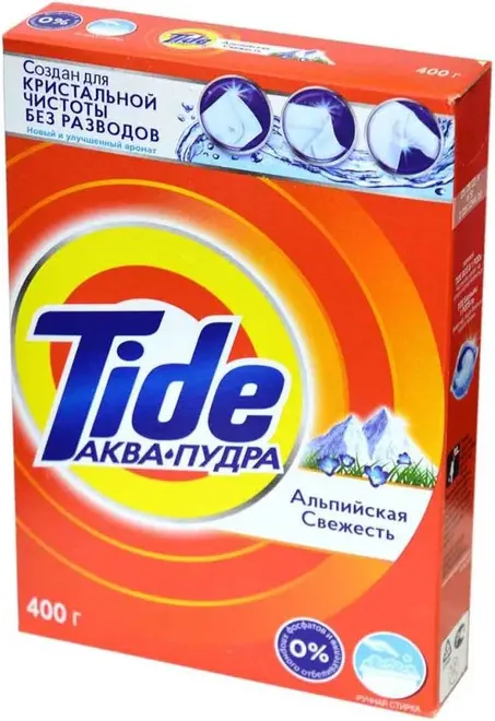 Тайд Альпийская Свежесть стиральный порошок аква-пудра (400 г) ручная