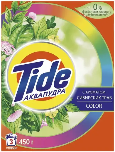 Тайд Color с Ароматом Сибирских Трав стиральный порошок аква-пудра (450 г)