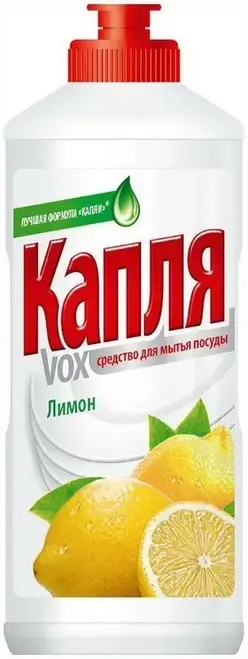 Капля VOX Лимон средство для мытья посуды (450 мл)