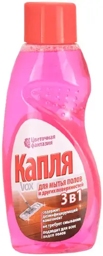 Капля VOX Цветочная Фантазия средство для мытья полов и других поверхностей (500 мл)