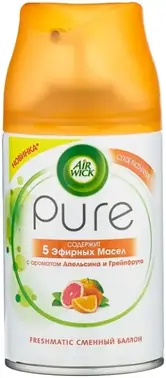 Air Wick Freshmatic Air Wick Pure 5 Эфирных Масел Апельсин и Грейпфрут сменный баллон к автоматическому освежителю воздуха (250 мл)