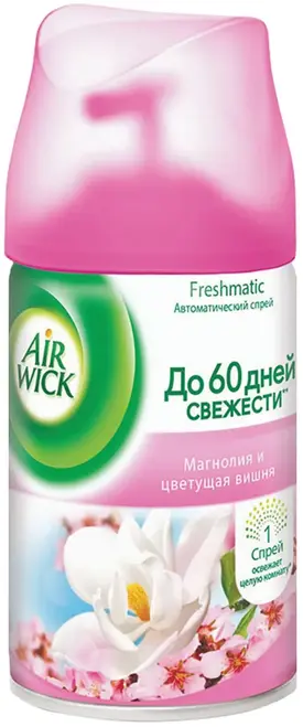 Air Wick Freshmatic Магнолия и Цветущая Вишня сменный баллон к автоматическому освежителю воздуха (250 мл)