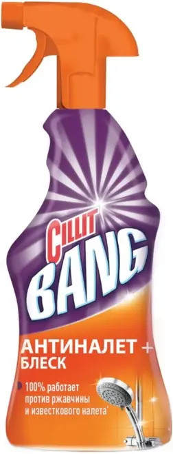 Cillit Bang Антиналет+Блеск мощное спрей средство для ванной и туалета (750 мл (триггер)