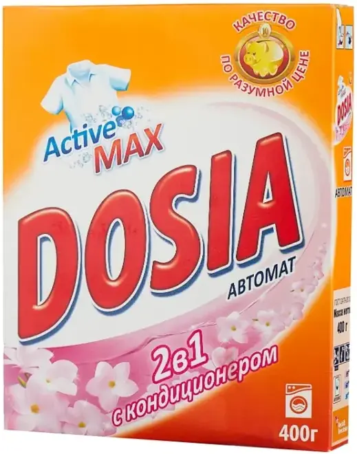 Дося стиральный порошок 2 в 1 с кондиционером (400 г)