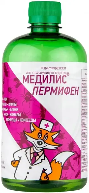 Медилис Пермифен педикулицидное и инсектоакарицидное средство (500 мл)