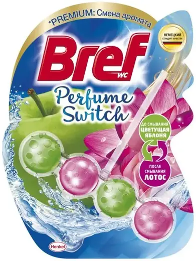 Бреф Premium Бреф Perfume Switch Цветущая Яблоня-Лотос блок сменный туалетный (50 г)