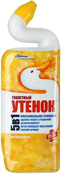 Туалетный Утенок Цитрусовый чистящее средство для унитаза (900 мл)