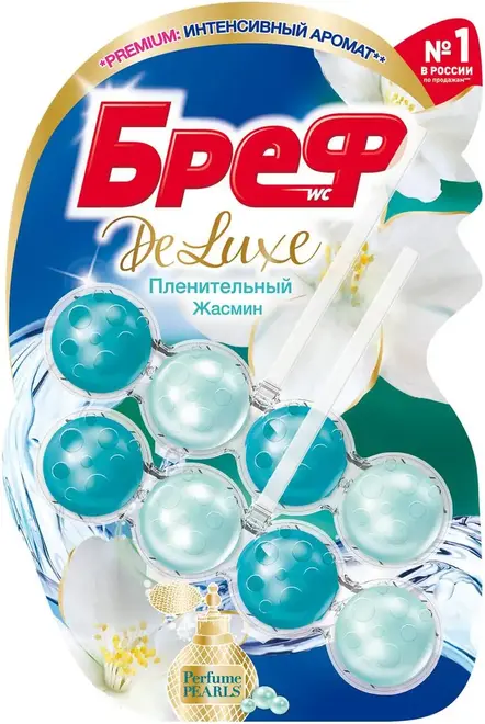 Бреф Premium Deluxe Пленительный Жасмин блок туалетный (150 г)