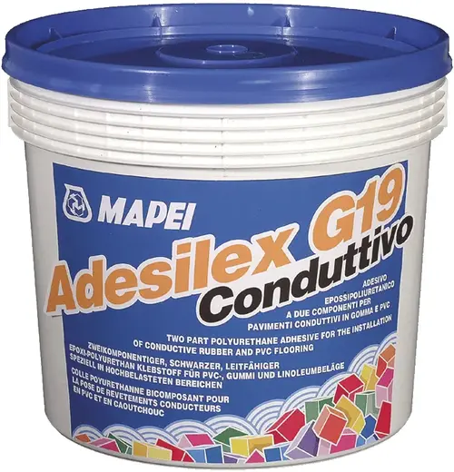 Mapei Adesilex G19 Conduttivo клей для токопроводящих резиновых и ПВХ покрытий (10 кг)