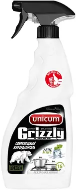 Unicum Grizzly Artic Mint сверхмощный жироудалитель пена для плит, духовок и посуды (500 мл)